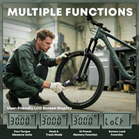 1/4 clé dynamométrique précision numérique clé dynamométrique numérique avec Buzzer et LED Flash Track Mode pouce livre jeu de clés dynamométriques