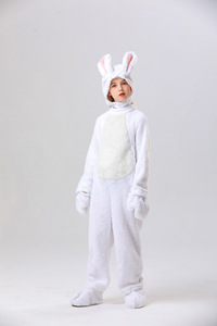 El Conejito Blanco Está Vestido de <span class=keywords><strong>Conejo</strong></span> Gris - Disfraz para Fiesta de Animales de Halloween - Product Image 4