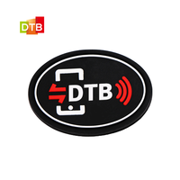 Étiquette de blanchisserie en silicone imperméable pour vêtements RFID NFC lavable DTB HF