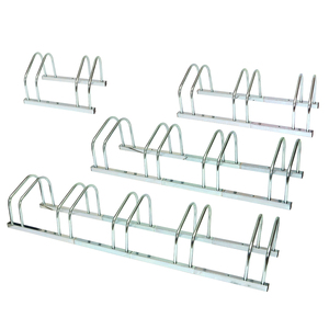 Support de rangement pour vélos en acier au carbone à 3 cadres, réglable et détachable, couleur personnalisée, pour stationnement <span class=keywords><strong>extérieur</strong></span> au sol - Product Image 1