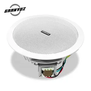 wholesale 6.5 inch woofer indoor speaker audio ABS case 6W 1" VC ceiling speaker