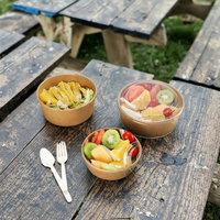 Kunden spezifischer umwelt freundlicher Einweg-Lunchbox aus braunem Kraft papier Fast-Food-Verpackungs behälter für Nudeln und Lebensmittel zum Mitnehmen