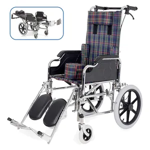 Poussette pédiatrique fauteuil roulant pour enfants fauteuil roulant à dossier haut fauteuil roulant inclinable manuel à vendre