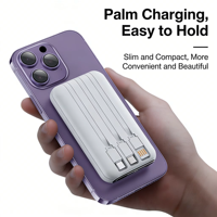 Chargeur solaire portable multifonctionnel Funxim Mini Capsule, magnétique sans fil, 15W, super rapide, avec support de téléphone Type-C