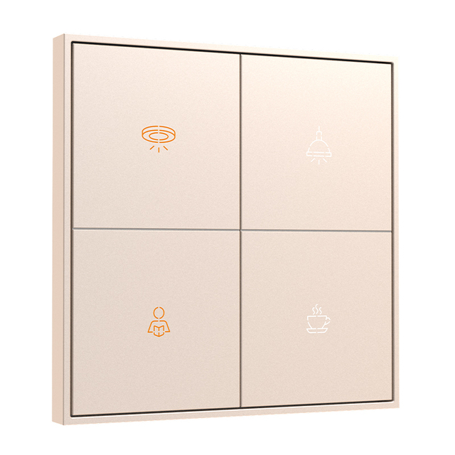 Smart Laffey Home Wall Smart Switch 1/2/3/4 Gang UK Standard KNX Switch Light Wall Smart Switch Controlling OEM Supplier Factory