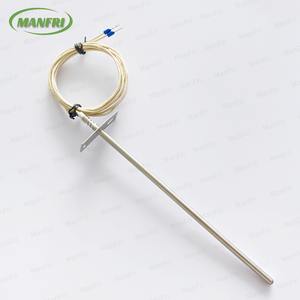 مستشعر درجة الحرارة PT100 3-wire Class A مع حلقة العروة M8 لأنظمة التهوية والتبريد - Product Image 1