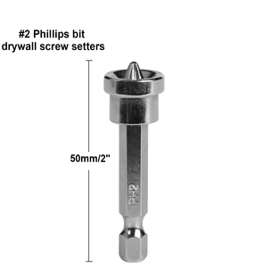Tooljoy CRV thép PH2 <span class=keywords><strong>bit</strong></span> vách thạch cao Vít <span class=keywords><strong>Bit</strong></span> thạch cao định vị từ screwdriver <span class=keywords><strong>bit</strong></span> thiết lập dễ dàng vách thạch cao cài đặt - Product Image 2