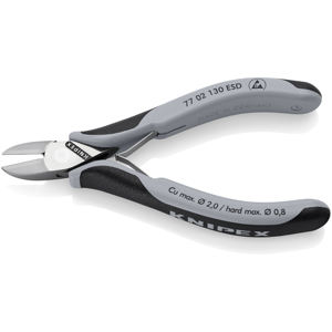 KNIPEX 77 02 130 ESD เครื่องตัดแนวทแยงอิเล็กทรอนิกส์พร้อมด้ามจับหลายส่วนประกอบ 130 มม. - Product Image 2