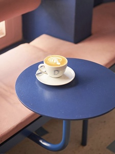 Tavolo laterale a <span class=keywords><strong>parete</strong></span> moderno in ferro battuto <span class=keywords><strong>tavolino</strong></span> <span class=keywords><strong>da</strong></span> caffè per interni esterni risparmio di spazio piccolo tavolo <span class=keywords><strong>da</strong></span> pranzo luce di lusso - Product Image 2