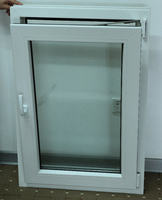 Fenêtre Upvc blanche haute efficacité énergétique fenêtre à double vitrage à grande vue personnalisée fenêtres en PVC inclinables et tournantes