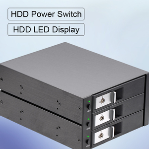 St3530b nhôm nội bộ 3 bay 3.5 inch Sata SAS ổ cứng trao đổi nóng bao vây cho 5.25 khe cắm quang học - Product Image 5