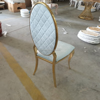 Personnalisé Or Cadre Serpent Pieds Velours Tissu Ananas Motif Dos Coussin En Acier Inoxydable De Mariage Banquet À Manger Chaise