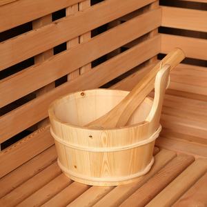 Smartmak sedir kanadalı hemlock ahşap bahçe kuru sauna odası açık varil - Product Image 4