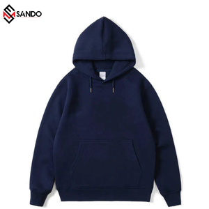 Wholesale 100% Cotton Fleece <b>Men's</b> Hoodie Custom Logo Boxy Fit Pullover 3D Embroidered Pattern Double Layer 500 GSM Sweatshirt - Product Image 6