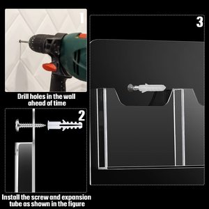Étagère à <span class=keywords><strong>journaux</strong></span> personnalisée Porte-brochures Lucite présentoirs muraux en acrylique Présentoir de magazines Porte-brochures en acrylique <span class=keywords><strong>Support</strong></span> <span class=keywords><strong>mural</strong></span> - Product Image 5
