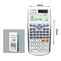 Calculatrice scientifique numérique en plastique à 417 fonctions pour le bureau de l'école et le test de mathématiques majeur pour les étudiants