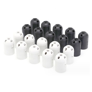 EU chúng tôi cắm dây điện thiết lập duy nhất mặt dây màu đen và trắng PVC dây AC nam End loại với công tắc tay và Bakelite lampholder - Product Image 2