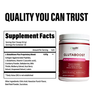 Poudre de boisson au glutathion et au collagène OEM d'usine pour éclaircir la peau, blanchir et lutter contre le vieillissement, marque privée, ISO GMP, vente en gros en vrac - Product Image 4