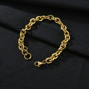 Wholesale Stainless Steel <b>Chains</b> Jewelry O Shape Rolo Cable <b>Chain</b> <b>Bracelet</b> Fo <b>Men</b> - Product Image 3
