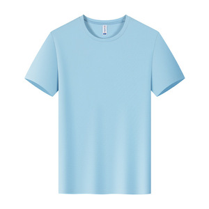 Custom T-Shirt Women's Short Sleeve Solid Color Polyester Quick Dry Leisure Workwear Top YZ01-2501 - Product Image 1
