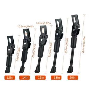 <span class=keywords><strong>Support</strong></span> de vélo pour enfants <span class=keywords><strong>Support</strong></span> simple 12/14/16/18/20 pièces de vélo pour bébé <span class=keywords><strong>support</strong></span> de coup de pied réglable <span class=keywords><strong>support</strong></span> unique béquille - Product Image 2