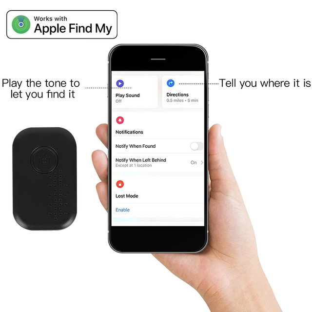 Smart Key Locator Alarm Tracker Works with Find My APP Anti Lost Key Tracking Devices