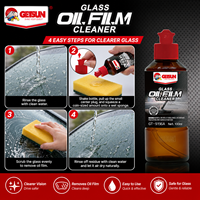 Getsun Crema Limpiadora de Película de Grasa para Vidrios con Óxido de Cerio, Pulidor de Parabrisas, Limpiador sin Rayones para Ventanas de Automóviles, Cuidado de la Visibilidad