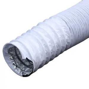 Aluminum Foil And Steel Wire Combi Flexible Pipe Vent Ducting Hose Ventilation Foil Pipe Pvc Flexible Duct