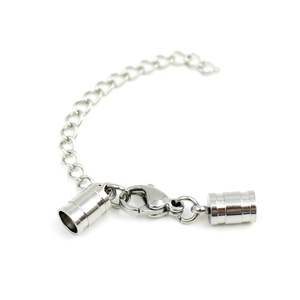 Stainless Steel Threaded Bucket Lobster Buckle Set Chain For <b>Bracelet</b> Making DIY Jewelry Accessories - Product Image 4