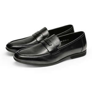 รองเท้าหนังผู้ชายแบบสั่งทำพิเศษ ปี 2025 รองเท้าหนังลำลองสำหรับผู้ชาย ชุดรองเท้าหนังสีดำ - Product Image 3