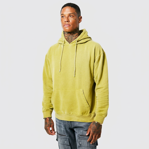 Custom Basics Cotton Blended Heavyweight Men's Acid Wash Hoodies Vintage Terry Distressed <b>Sun</b> Faded Hoodies For Man Cheap Price - Product Image 1