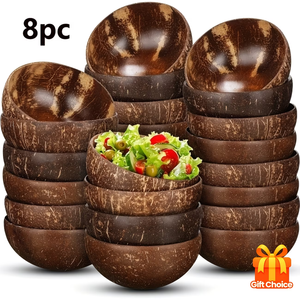 Tazón de madera de alta calidad de 11 oz para ensalada/smoothie, tazón decorativo de madera antigua, juego de tazones de <span class=keywords><strong>coco</strong></span> de madera natural hechos a mano. - Product Image 2