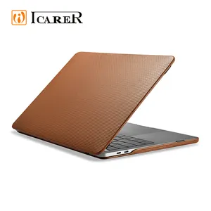 Capa de couro para laptop de notebook 13 15 Polegada capa traseira para Macbook Pro