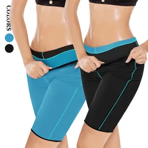 S-SHAPER Sauna Shorts Neoprene Sauna Sweat Shorts With Pocket Weight Loss Slimming Pants Workout Body Shaper Yoga Leggings