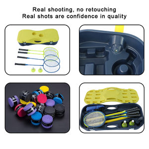 <span class=keywords><strong>Kit</strong></span> Complet de <span class=keywords><strong>Badminton</strong></span> Portable en Gros avec Base de Transport Facile à Monter pour <span class=keywords><strong>Jeu</strong></span> Familial en Extérieur - Product Image 2
