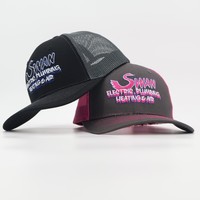Casquette de camionneur Richardson 112 bicolore avec logo en patch tissé sur maille, fermeture snapback personnalisée