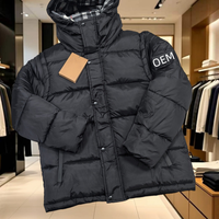 Vestes d'hiver chaudes pour hommes à prix de gros : Doudoune matelassée 2-en-1 BUR avec col intérieur à carreaux classiques