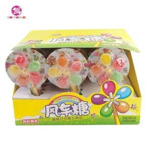 Nuevo producto Colorful Windmill Fudge Spinning Lollipop Boxed High value Cartoon Cute Fruit Flavored Gummy Candy - Product Image 6