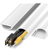 Vente d'usine conduit de câblage en PVC montage facile ferme le couvercle de cordon de câble <span class=keywords><strong>mural</strong></span> en plastique certifié Rohs goulotte de câble de sol en arc - Product Image 5