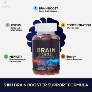 OEM não tăng Gummies nhà máy trực tiếp vitamin tăng cường sự chú ý bộ nhớ cho người lớn thanh thiếu niên Gummy kẹo liều lượng lợi ích não - Product Image 3