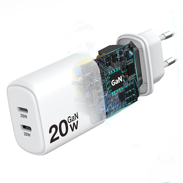 Factory Price PD 20w UK EU US Plug GaN Mobile Chargers Type C 5V3A 15W Power Adapter 20w Portable Phone Type C Fast Charger