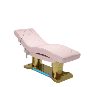 เตียงนวดหน้าโค้งปรับระดับได้ 3 มอเตอร์ ยี่ห้อ Pink Hot Beauty Salon สำหรับต่อขนตา ทำทรีทเมนท์หน้า วัสดุหนังสังเคราะห์ อุปกรณ์เสริมความงามไฟฟ้า เฟอร์นิเจอร์สปา - Product Image 6