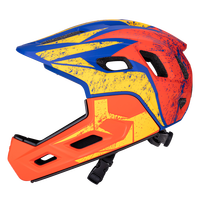 Casque de vélo VTT intégral junior avec feu arrière LED, réglable, résistant aux chocs, certifié CPSC CE, pour enfants, BMX, cyclisme, skateboard