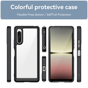 Funda de lujo a prueba de golpes para Sony <span class=keywords><strong>Xperia</strong></span> <span class=keywords><strong>1</strong></span> <span class=keywords><strong>V</strong></span> VI VII Funda móvil plegable de acrílico duro transparente para Sony <span class=keywords><strong>Xperia</strong></span> 10 <span class=keywords><strong>V</strong></span> VI - Product Image 2