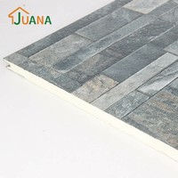 Panneau sandwich en PU de longueur personnalisée 2900 mm, surface en acier décorative embossée, panneau mural isolé pour façade d'entrepôt