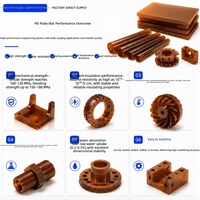 Plaque isolante électrique en polyétherimide (PEI) Ultem, plastique diélectrique haute température, pièces de tiges isolantes usinées sur mesure par CNC