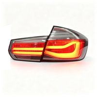 Aksesoris Mobil SJC untuk BMW Seri 3 F30 F35 M3 Lampu Belakang LED Modifikasi Lampu Belakang Bening dengan Latar Belakang Putih 2013-2017