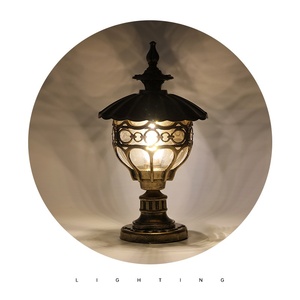 Lámpara de pilar de aluminio global esférica decorativa Luz de pared LED de alto grado Luz de Pilar Luz de poste de valla - Product Image 3