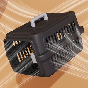 Cage de transport portable en plastique pour animaux de compagnie, approuvée par les compagnies aériennes, pour chat et <span class=keywords><strong>chien</strong></span>, idéale pour l'avion, la <span class=keywords><strong>voiture</strong></span> et l'extérieur - Vente en gros usine - Product Image 5