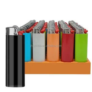 Flint Plastic Full Size Lighters Wholesale Disposable Cigarette Lighters 50 Pack Big Lighters